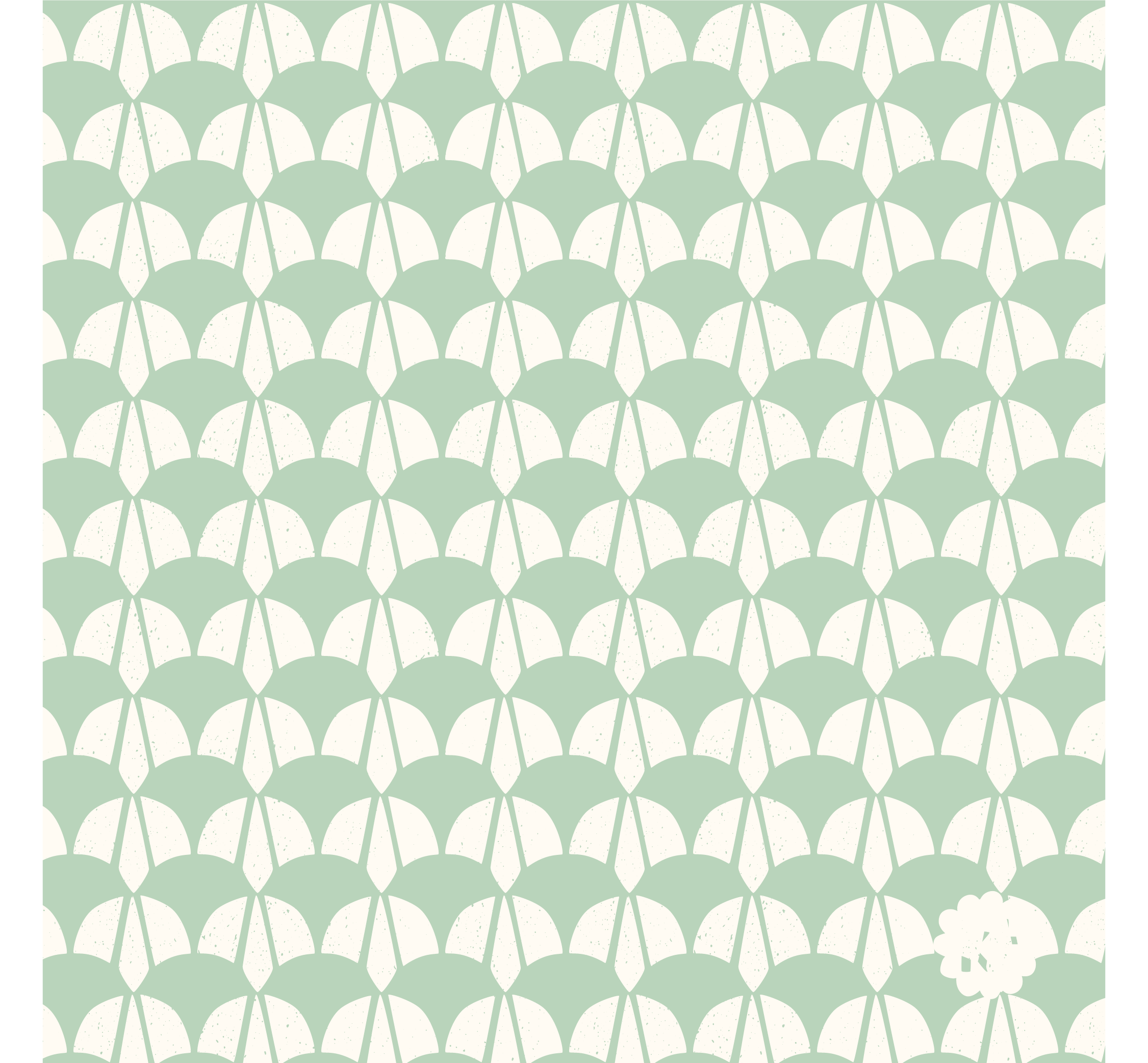 Pastel sage green geometric pattern