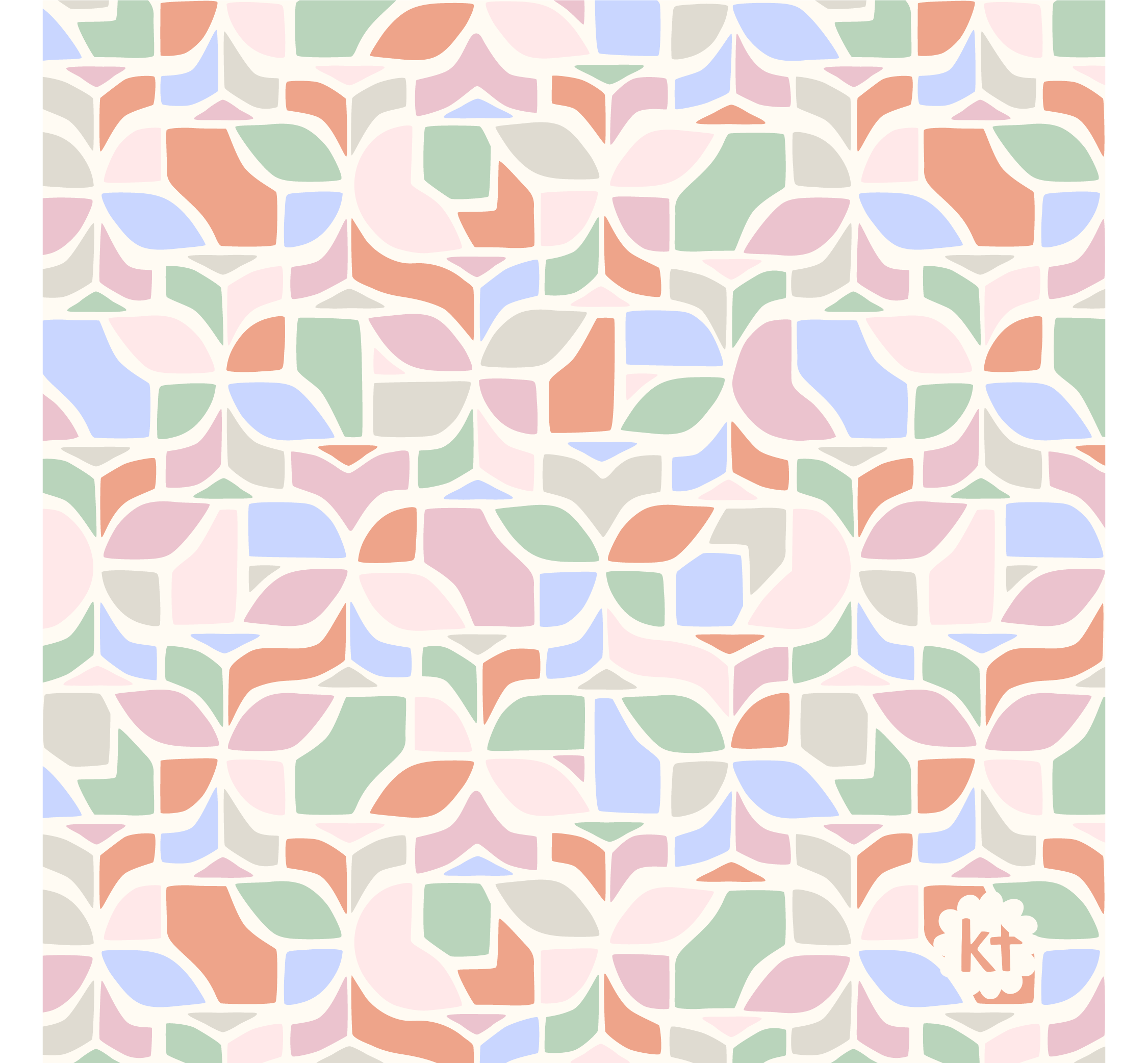 Pastel geometric pattern