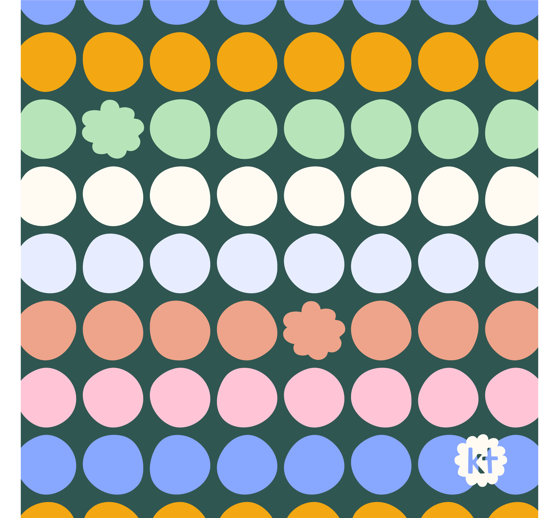 Colorful geometric circle pattern