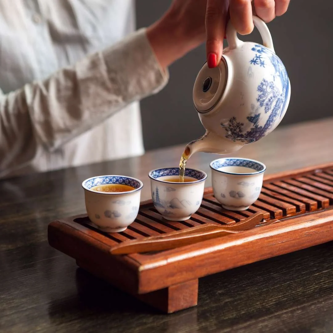 pouring tea