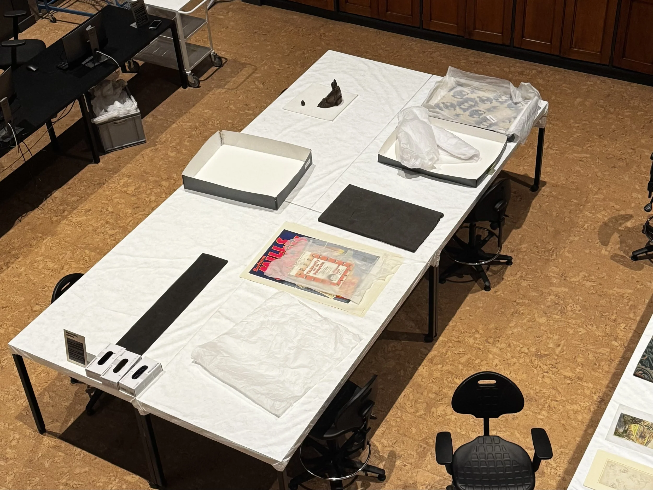  My object table being cleaned up after I’d left. 