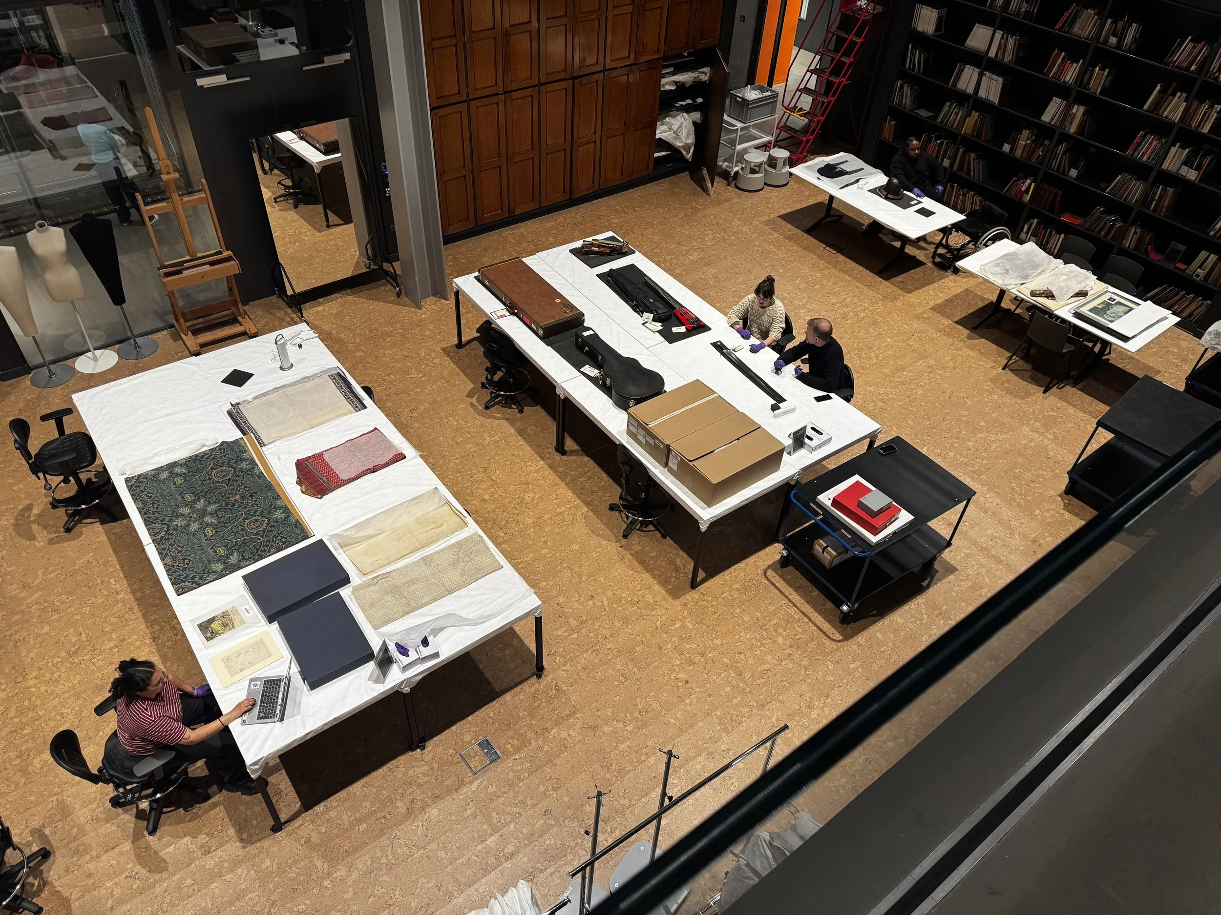  The Order an Object room, as seen from the upstairs viewing platform. 