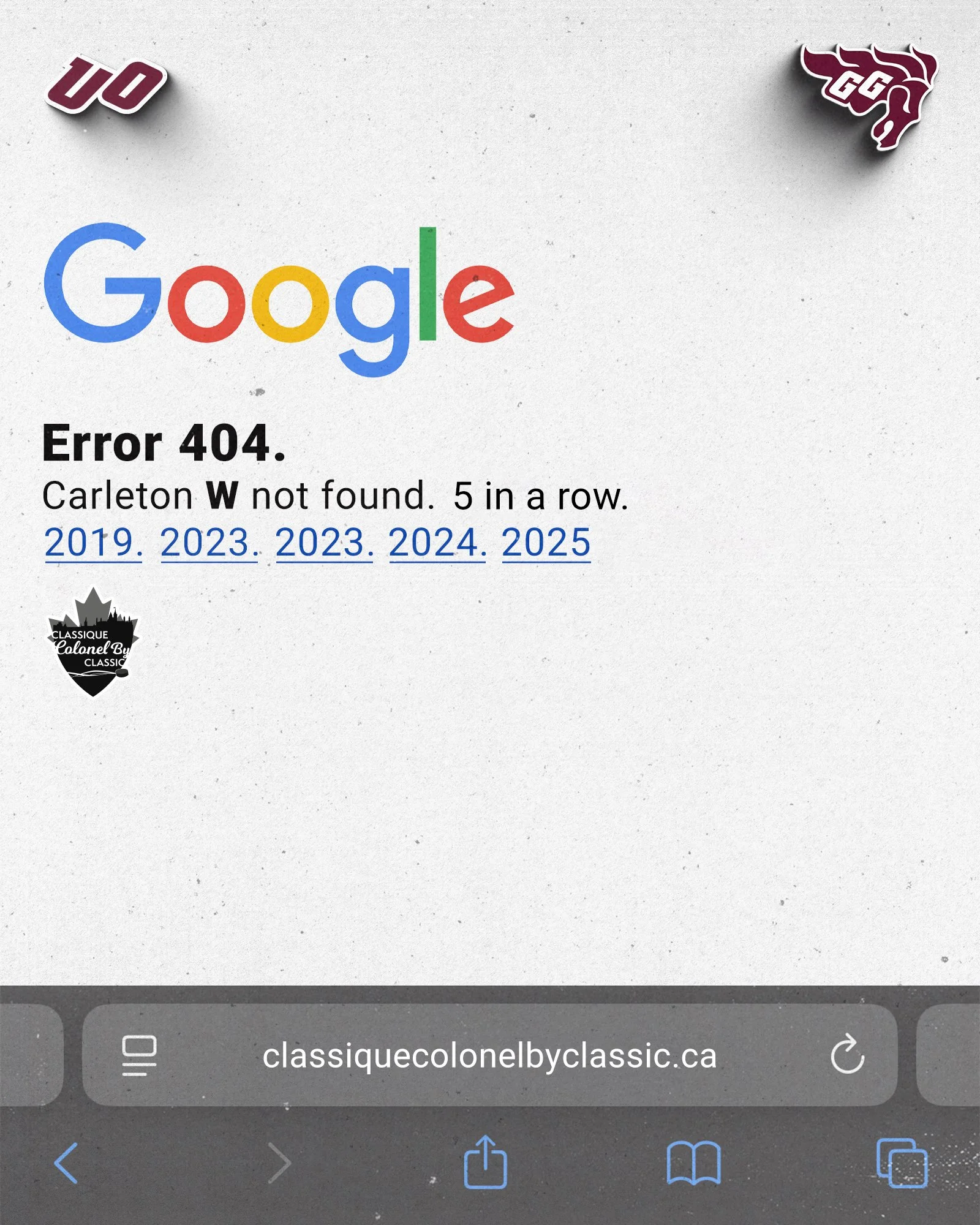 Colonel By Classic Win Graphic