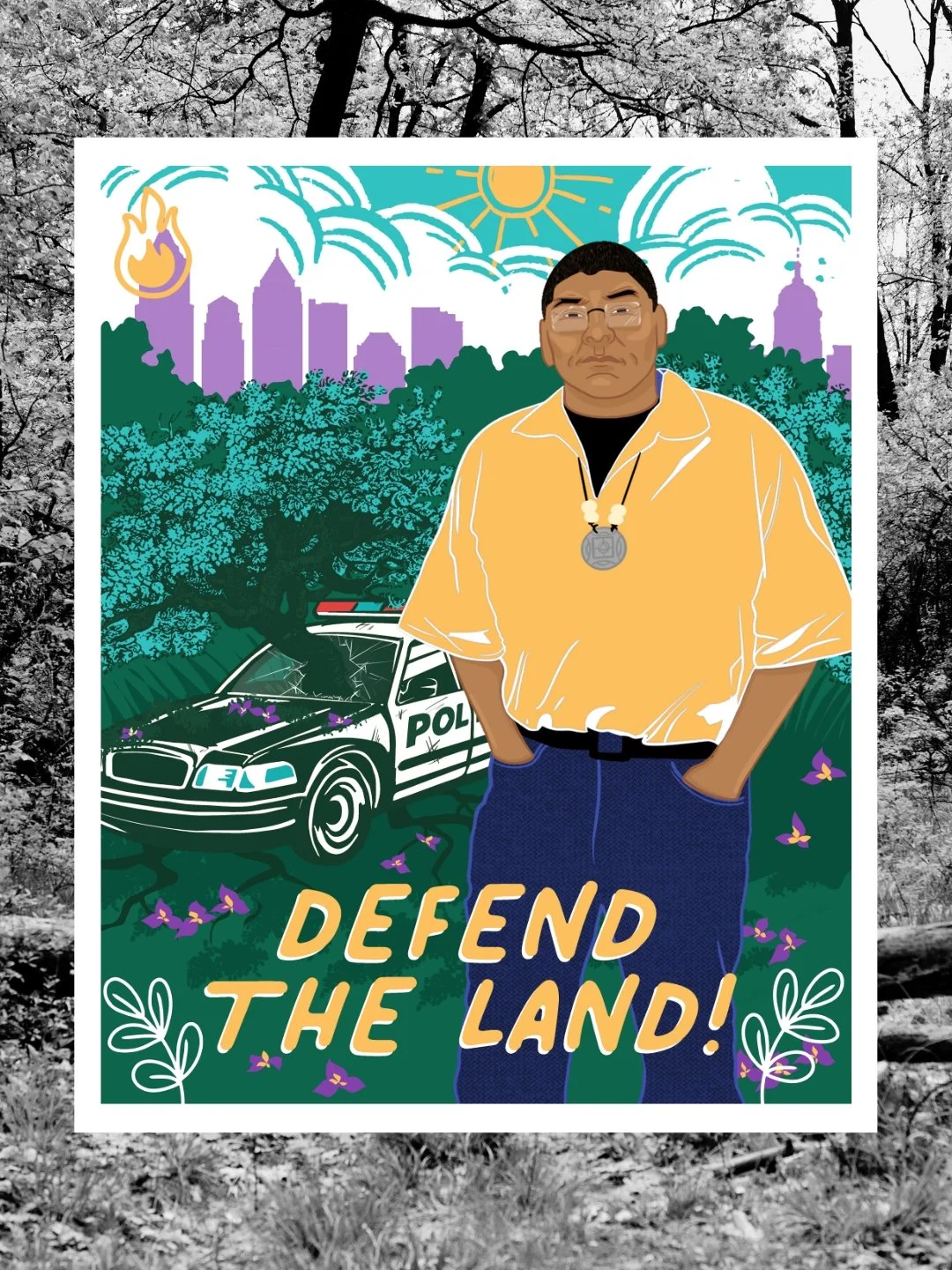 Defend the Land Art Print