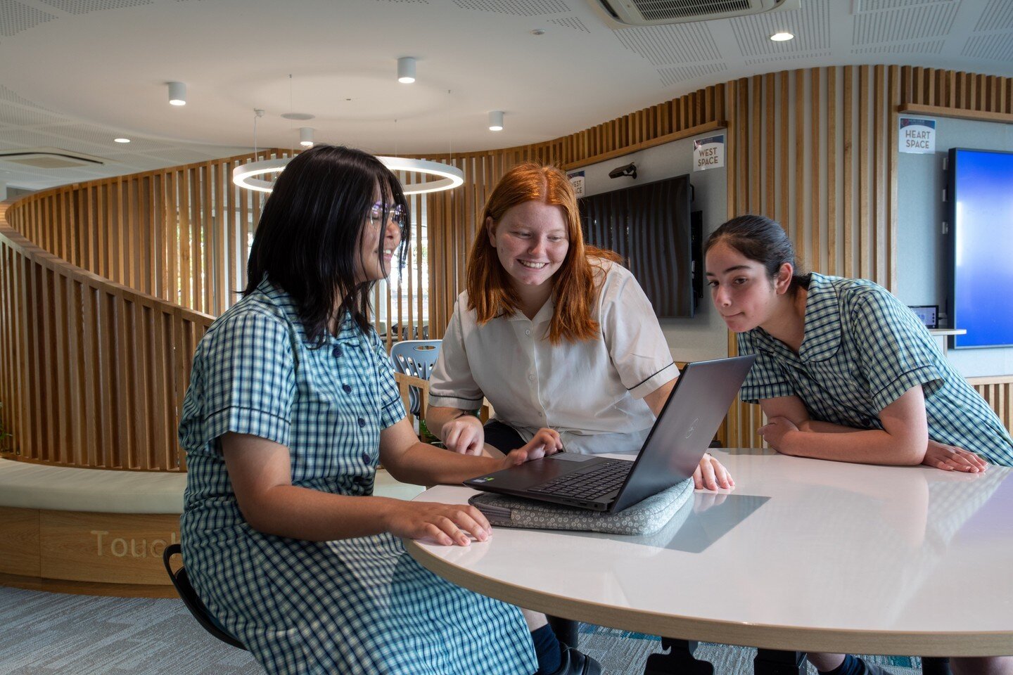 We recently handed over 'Sacre Coeur Collaboration Hub' at OLSH, Kensington. The brief was to create a series of different learning settings within one space to allow a year group to collaborate in large, small, and individually. A central gathering 