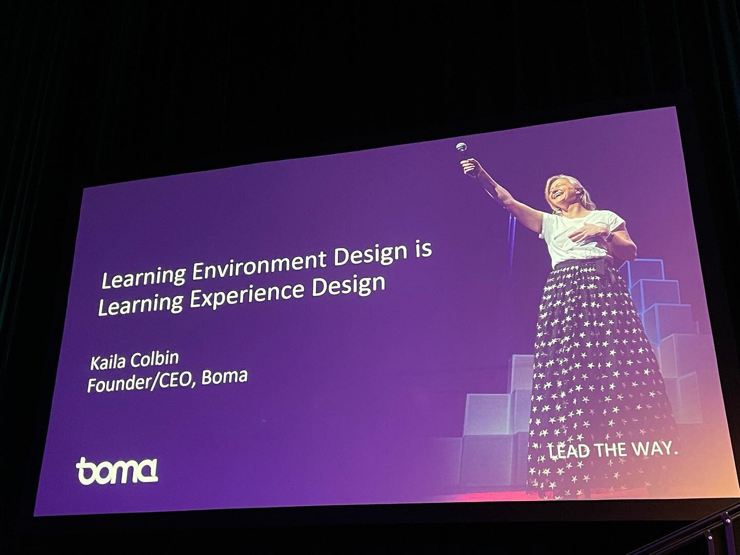 Learning environment design IS learning experience design. This is from a powerful talk from Kaila Colbin, Boma 
@le_aust #LEA23