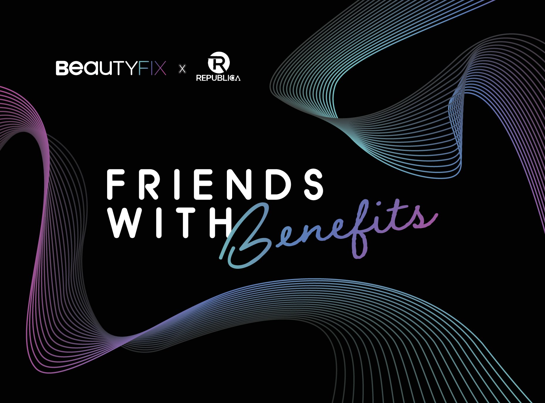 Cover for an invitation to an exclusive sale with BeautyFix MedSpa, designed for print