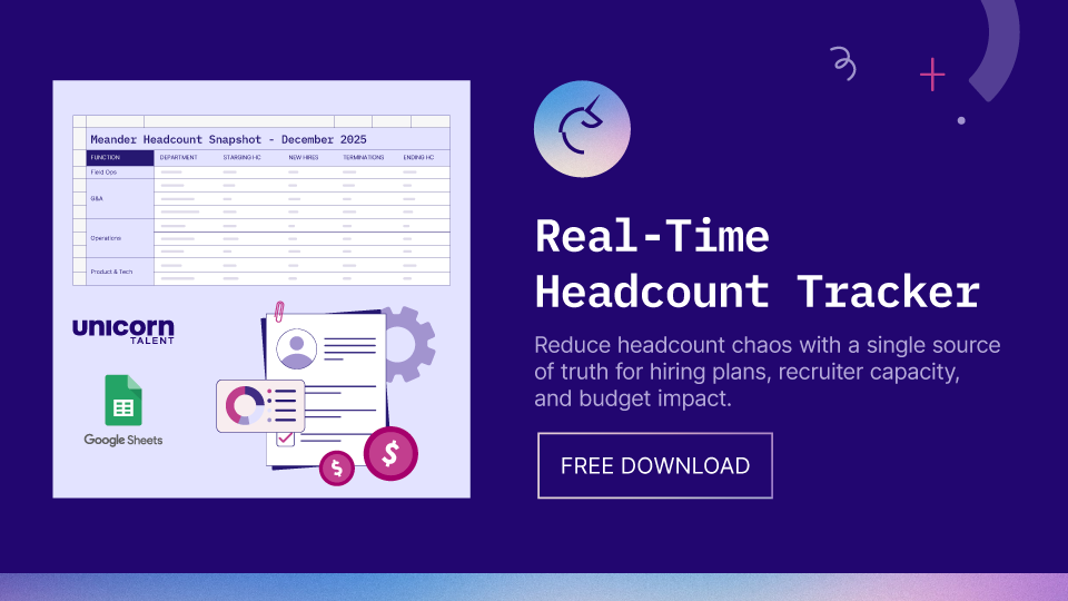 Free Headcount Tracker w/ video walkthrough