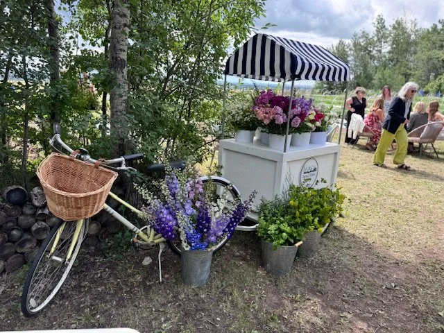 Bicycle drawn Flower Cart