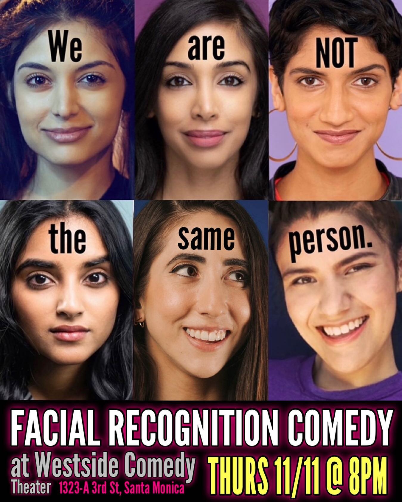 Facial Rec at Westside! I&rsquo;ll be fresh off of a cross country flight and will be bringing that energy babyyyyy
.
#facialrecognitioncomedy #standup #comedian #tiredaf #comedy