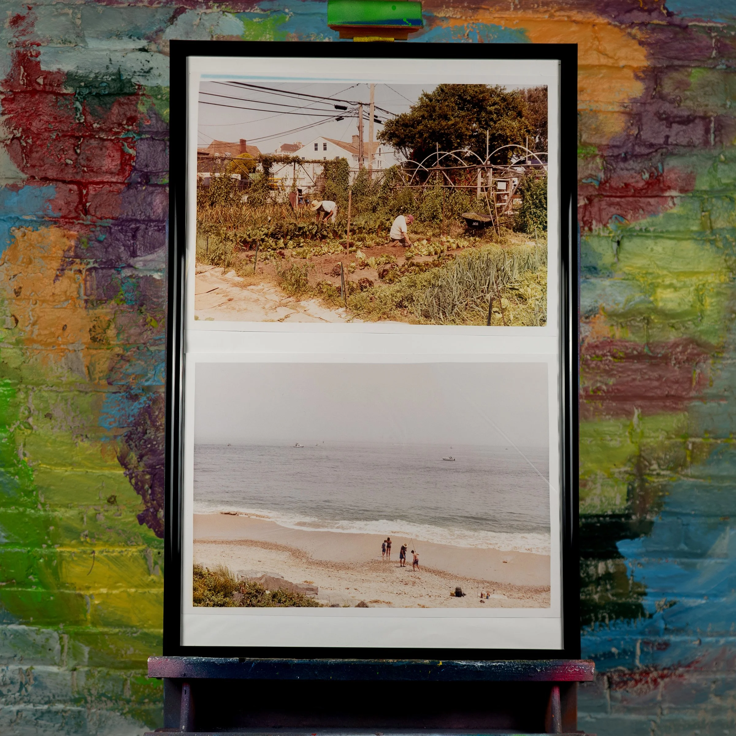 Montauk Diptych Darkroom Print Framed