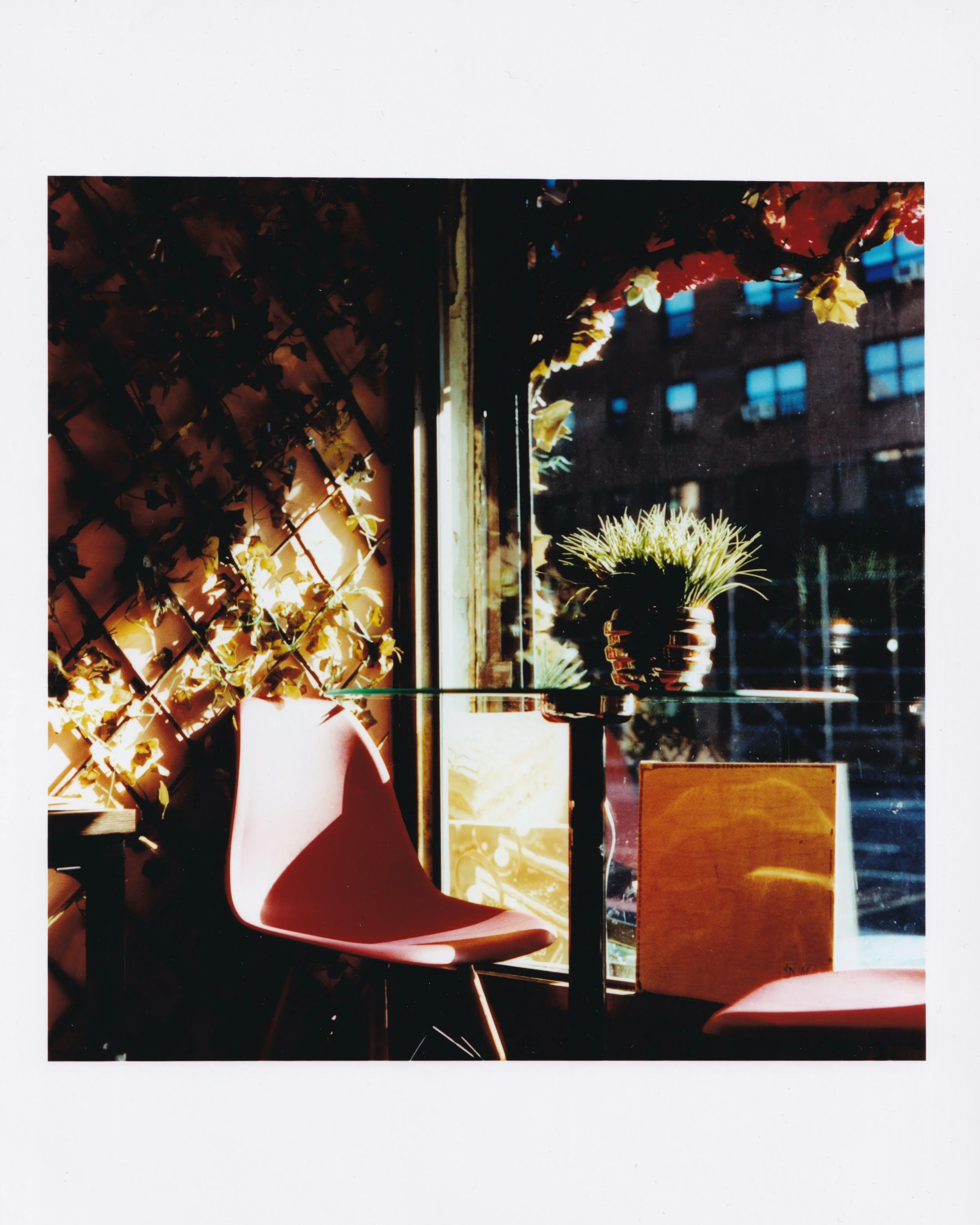 Red Kup Cafe Window Print