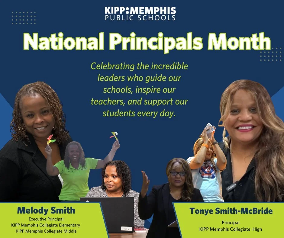 October is National Principals Month! ✨
Join us as we celebrate the heart of our schools, Mrs. Melody Smith and Mrs. Tonye Smith-McBride, our fearless principals who lead with vision, dedication, and love for our KIPPsters every single day.  #ThankAP
