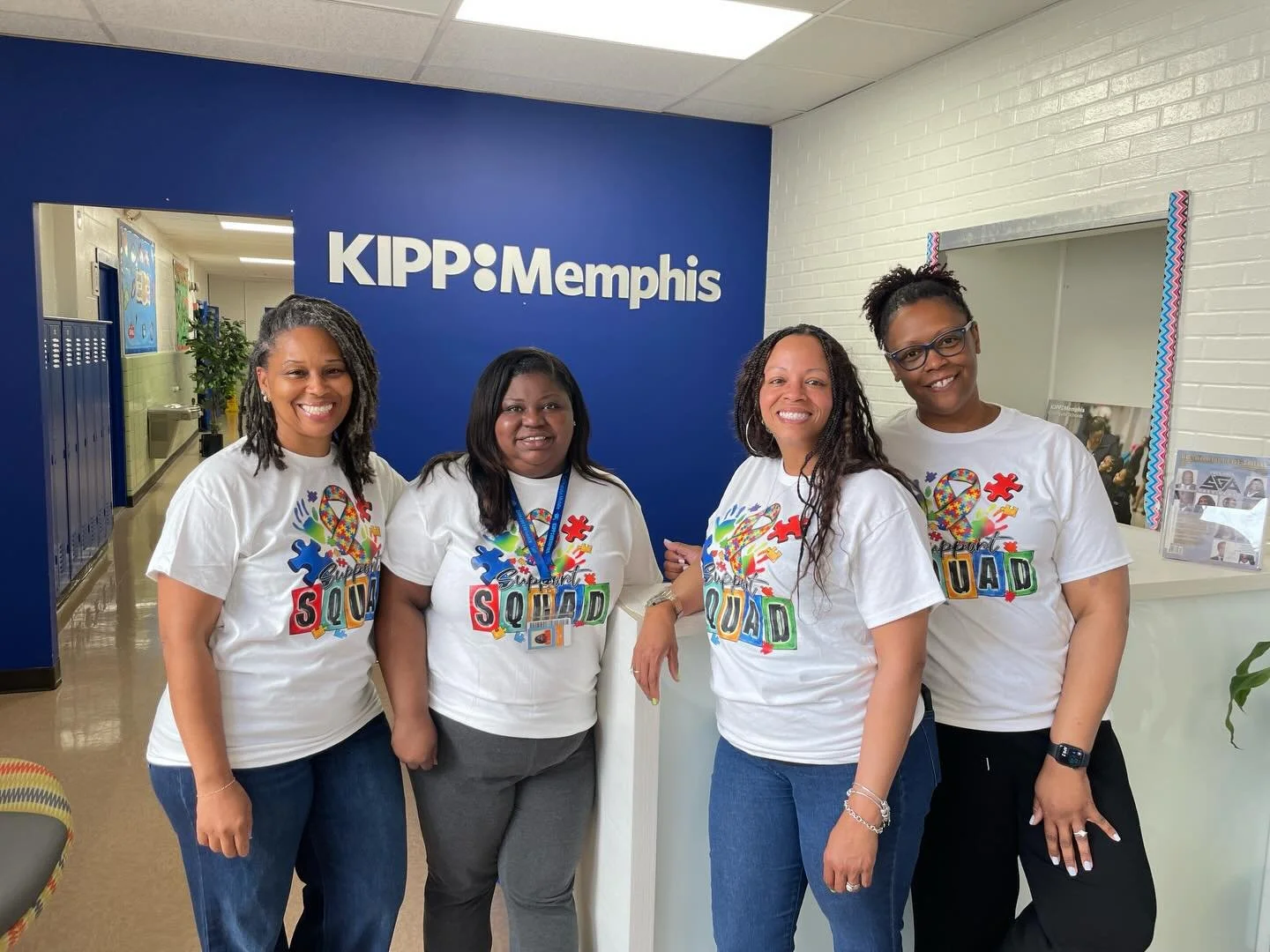 On this #worldautismawarenessday💙 , our KIPP Memphis team showed up united as a Support Squad, because every scholar deserves to feel seen, valued, and celebrated. 
In matching shirts and shared purpose, we stand behind this year&rsquo;s theme: &ldq