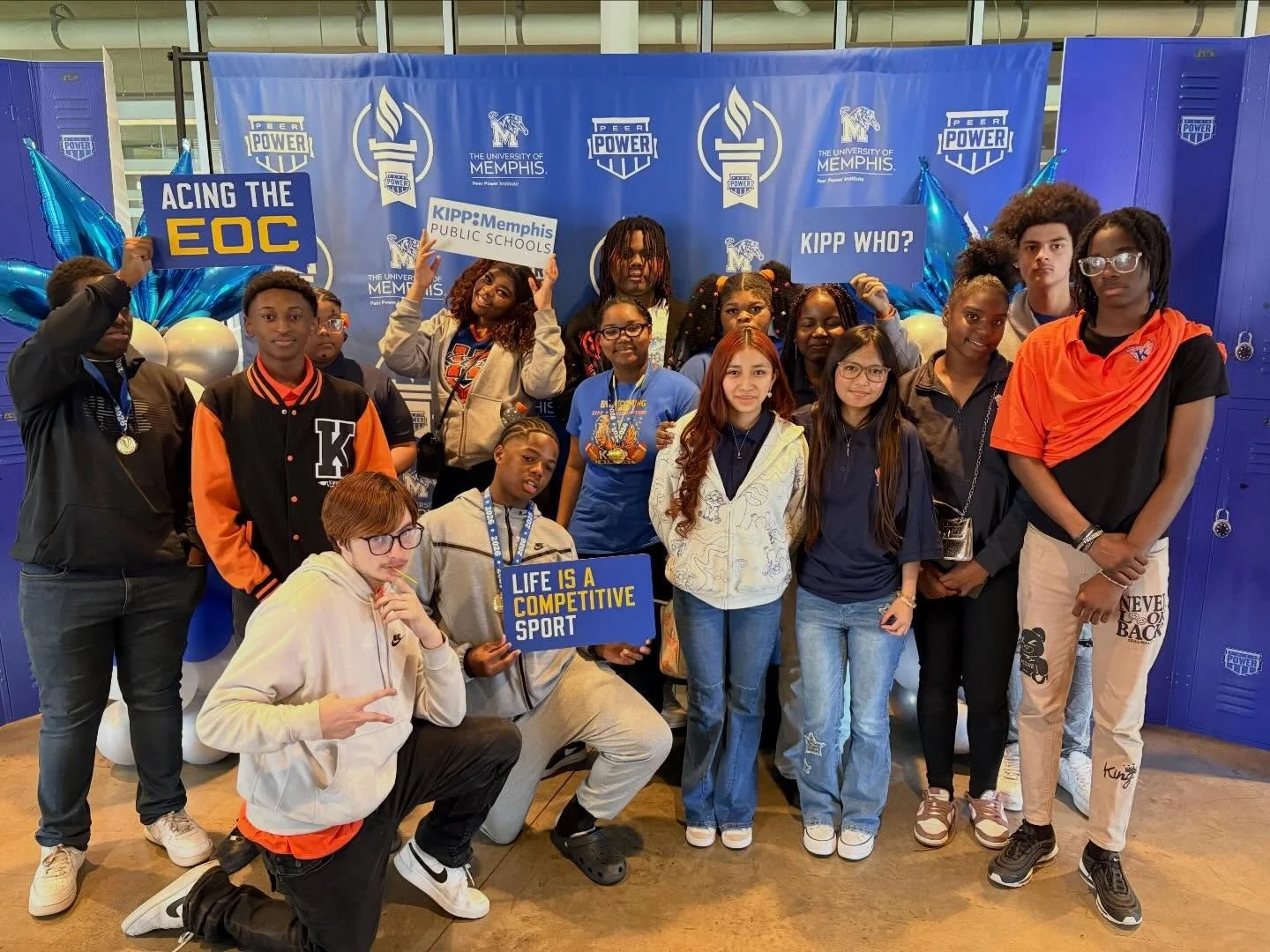 So proud of our high school scholars for showing what they know ahead of EOC testing in the @peerpower901 Knowledge Bowl. 1st place English I👏We ready!! 💪🏽