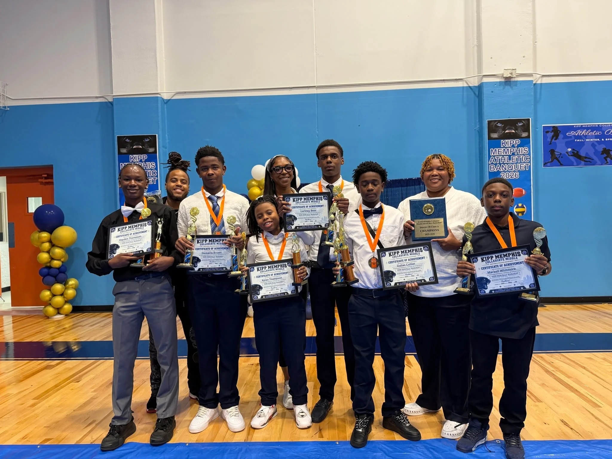 Back with a dual #FridayFeature 

This time, our middle athletes were celebrated! From football and basketball to softball, baseball, cheer, step team, and volleyball, this year&rsquo;s Athletics Banquet, hosted by our incredible partners at @oasisof