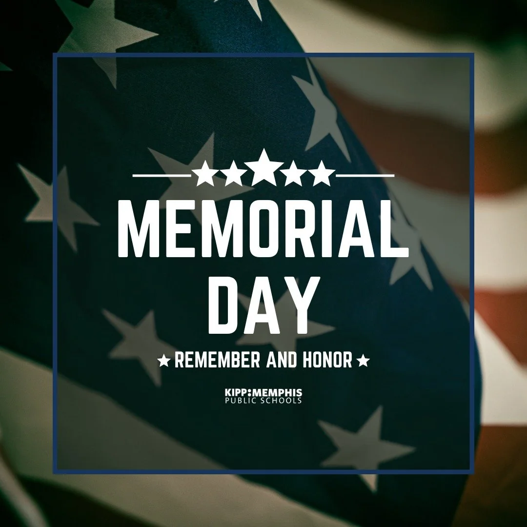 Today, we honor the heroes whose sacrifice made tomorrow possible. In observance of Memorial Day, our schools and regional offices are closed as we remember and reflect.