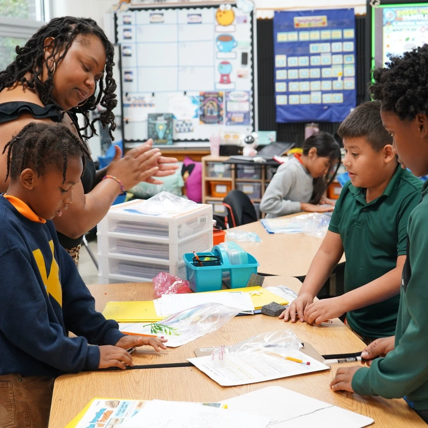 Teachers in their element. 
Guiding. Encouraging. Growing. Making a difference. One student, one lesson, one moment at a time. 

For #WorldTeachersDay, we&rsquo;re sharing a few of the incredible educators across KIPP Memphis doing what they do best: