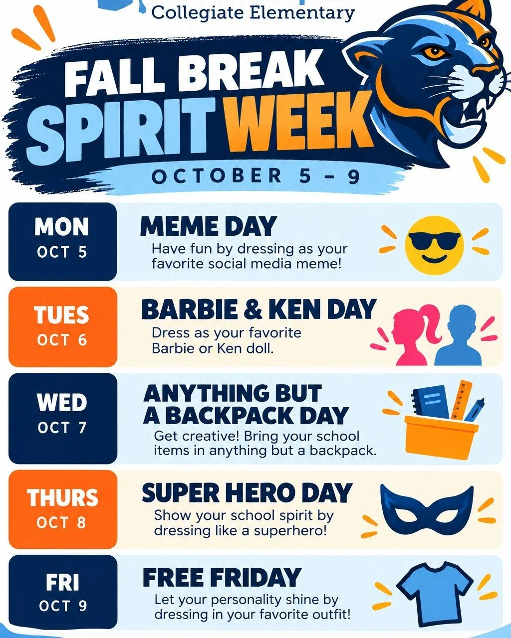 We're finishing the first quarter on a HIGH note! 🔥🎉

Spirit Weeks, themed days, and school pride are taking over! Let's keep the energy high, the attendance strong, and the joy going as we close out Q1 in true KIPP fashion!

Let's get it, KIPPster