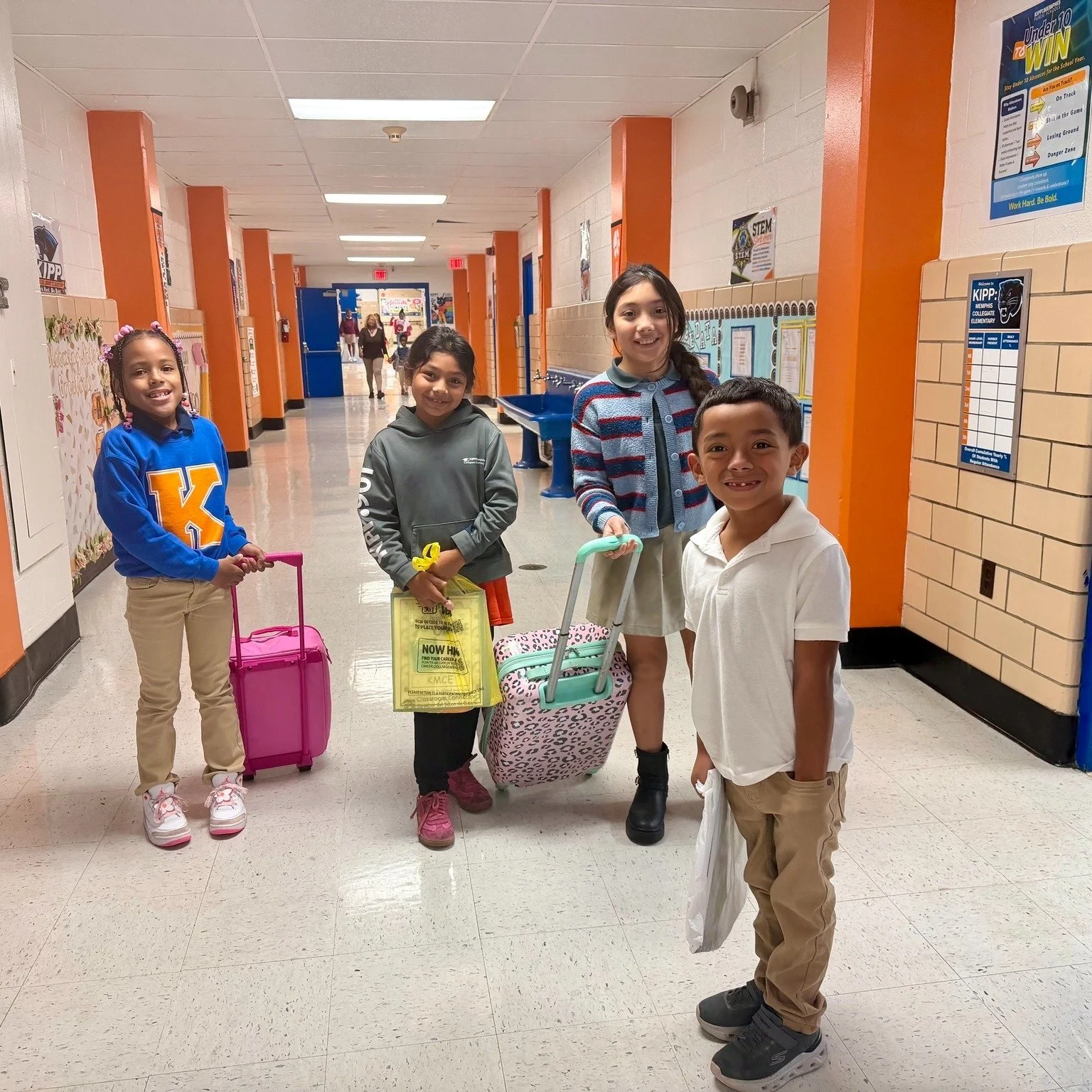 We said anything but a backpack, and our KIPPsters heard us loud and clear!
From suitcases, trash cans, and laundry bins to coolers, gift bags, and everything in between, our KIPP Memphis Collegiate Elementary family definitely understood the assignm