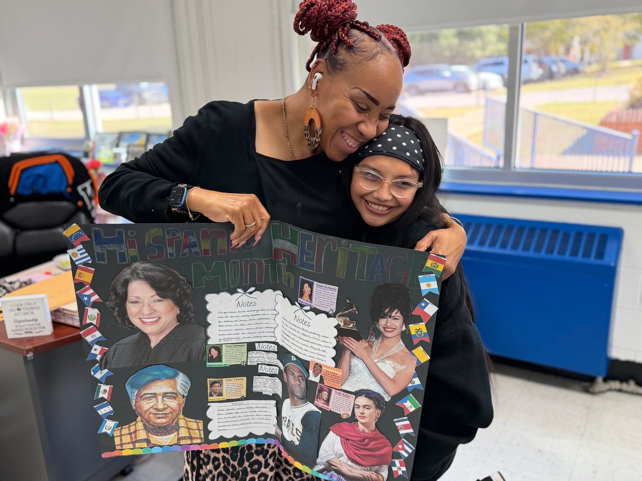 History, Heritage &amp; Heart!
Our Hispanic Heritage Month Poster Contest brought out some serious talent from our middle school KIPPsters! 

7th-grade KIPPster Jennifer's artwork, celebrating influential Hispanic figures who have made their mark on 