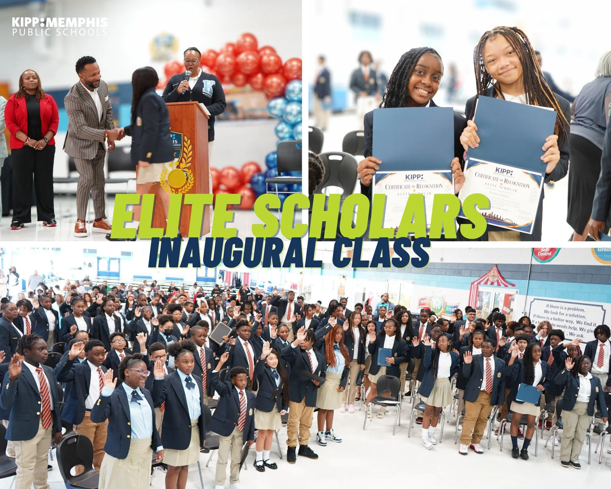 Something ELITE just happened at KIPP Memphis!

The walk. The moment. The blazers. 

Our inaugural class of Elite Scholars stepped into a new level of excellence this week, and trust us, this moment deserves its spotlight! 🌟

We're just giving a sne