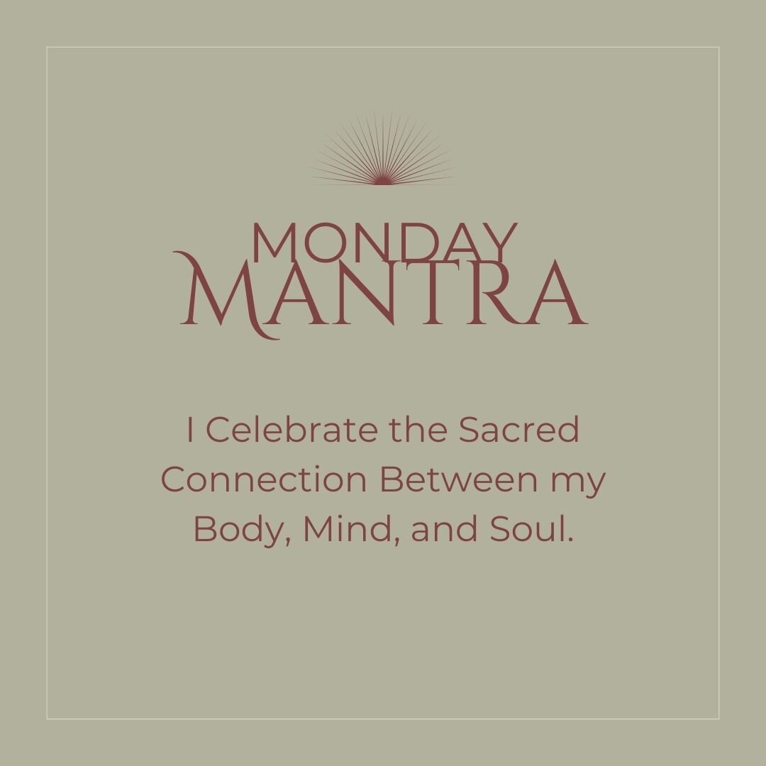 Acknowledge and celebrate the sacred unity of your body, mind, and soul. Embrace the interconnectedness that defines the beauty of the feminine experience 🙏🏼

#mondaymantra #affirmation #divinefeminine #selflove #grmi #grandrapids #reikigrandrapids