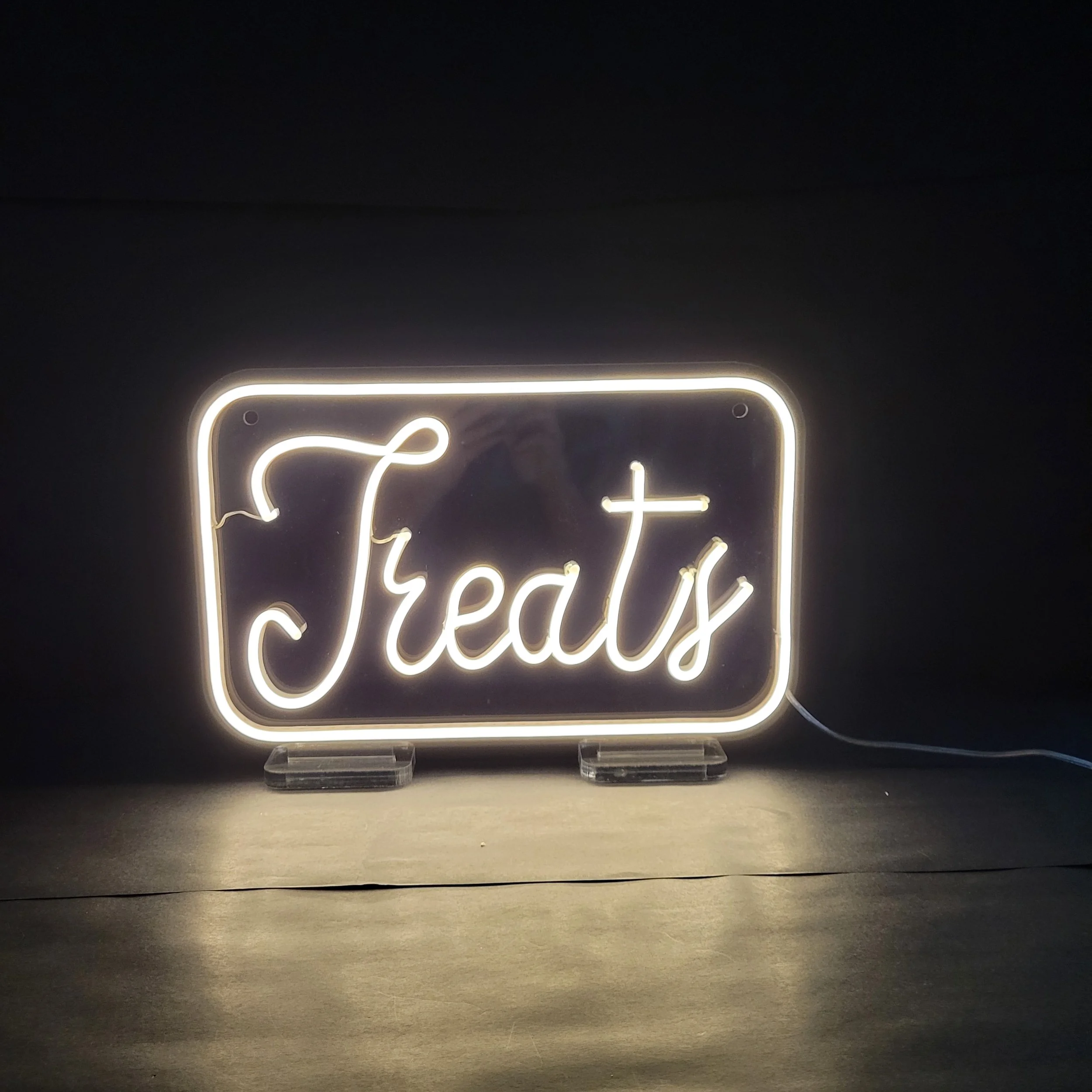 Treats neon sign to brighten dessert tables at parties and events by Classic Pro DJ, Dallas-Fort Worth