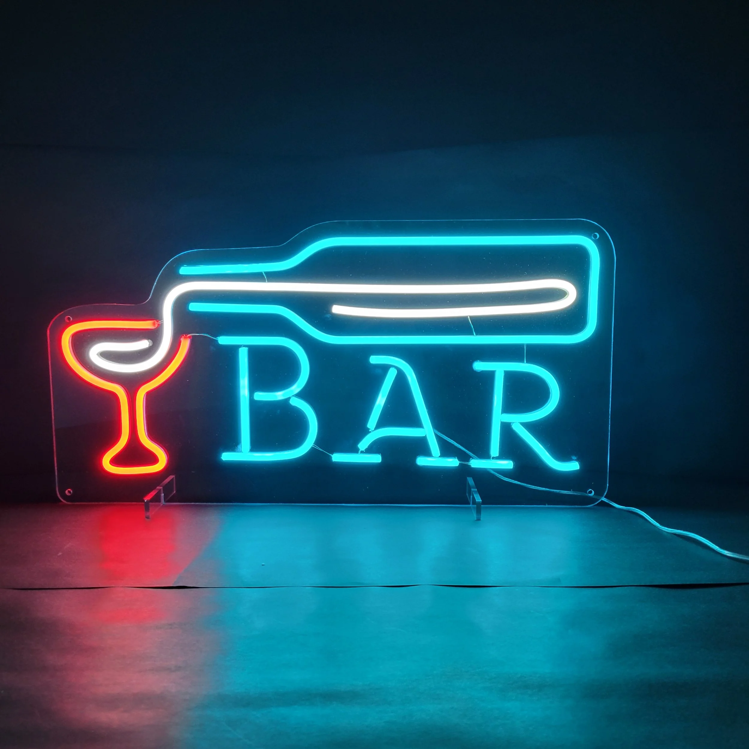 Bar neon sign offered by Classic Pro DJ for lively bar setups at events in Dallas-Fort Worth