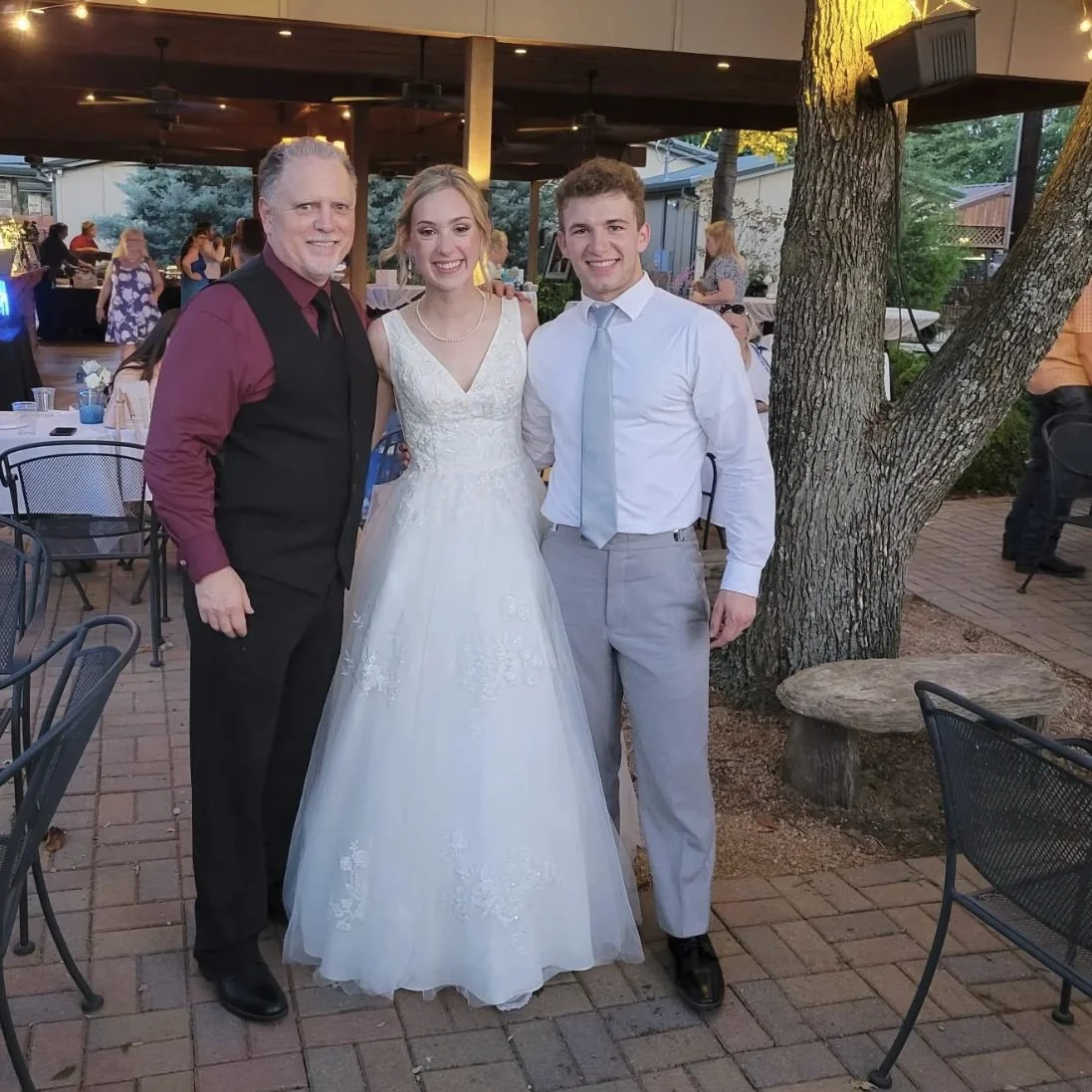 Jason Griffin and a wonderful couple at a Dallas Fort Worth Wedding venue during our DJ Session