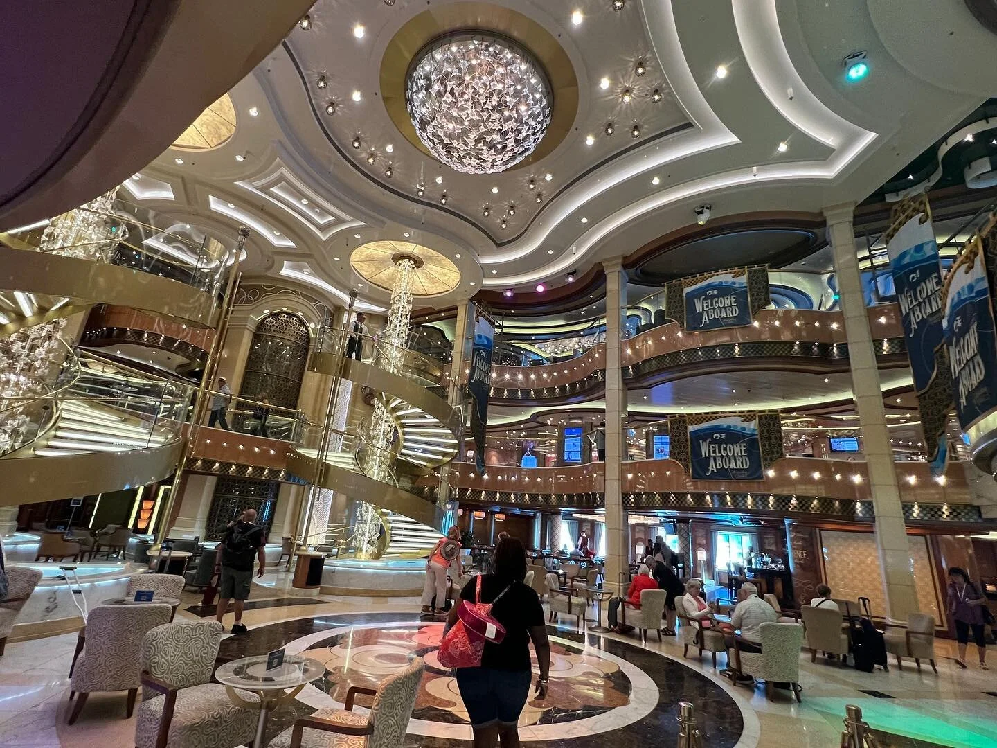 We are officially onboard the Regal Princess. #regalprincess #pewalktheworld