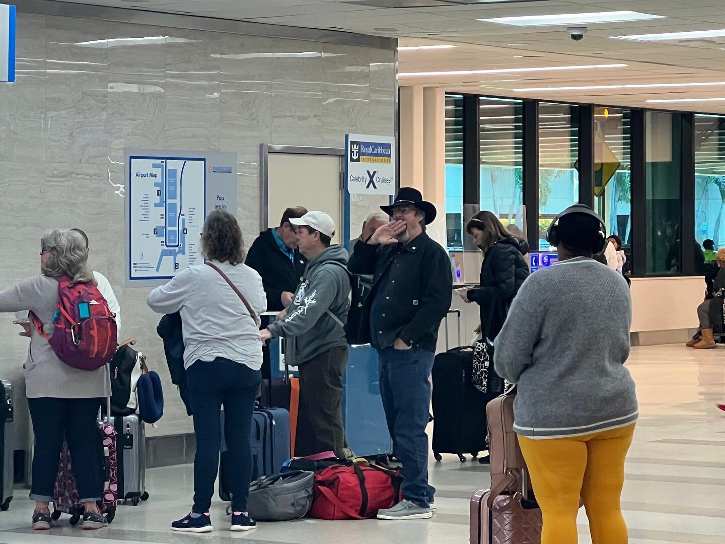 I&rsquo;m finally at the airport. As I was leaving the Regal Princess, I noticed that a Royal Ship was in port this morning. While I know that it is easier to immediately fly in and take a cruise line shuttle directly to your ship, there is one thing