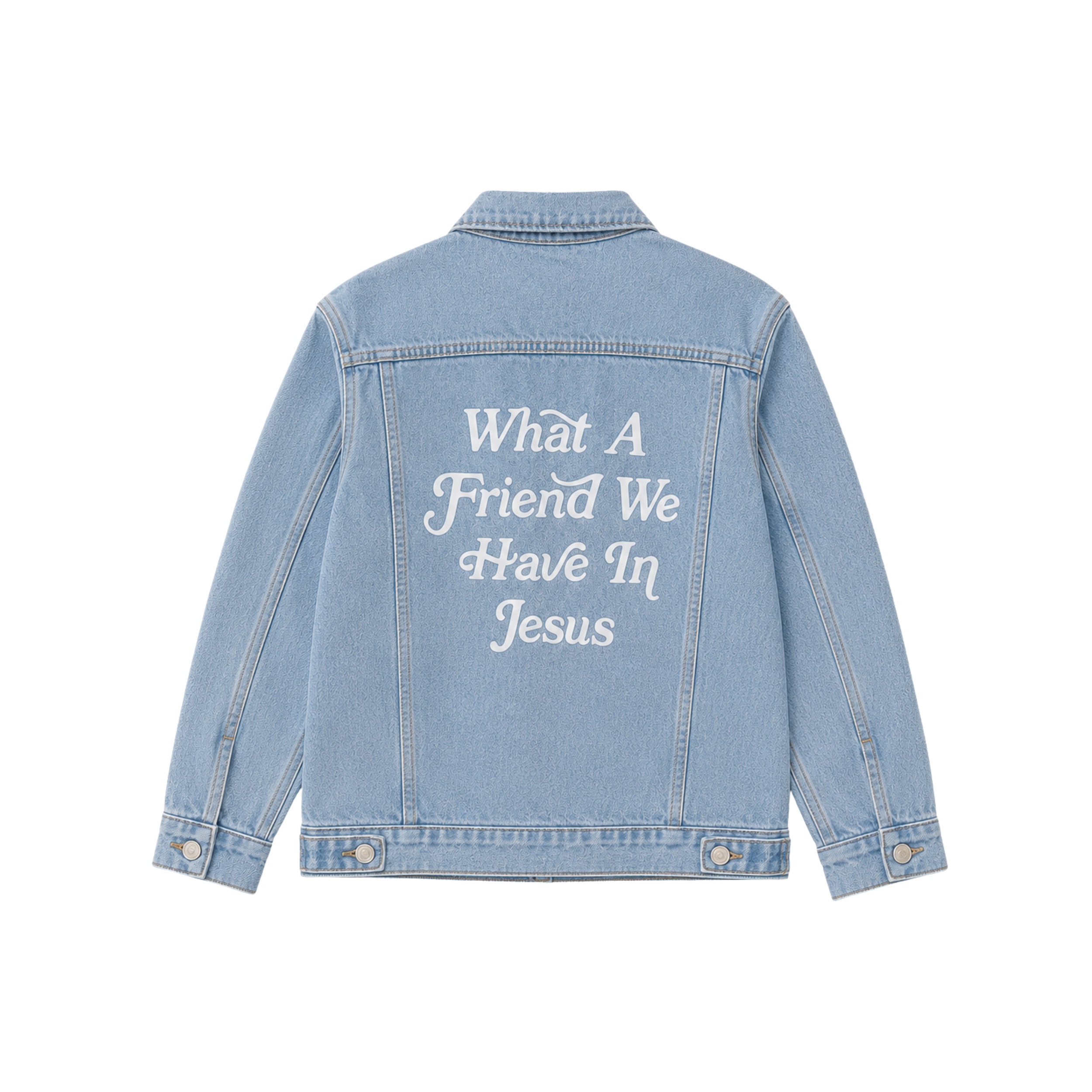 What a Friend We have in Jesus Denim Jacket