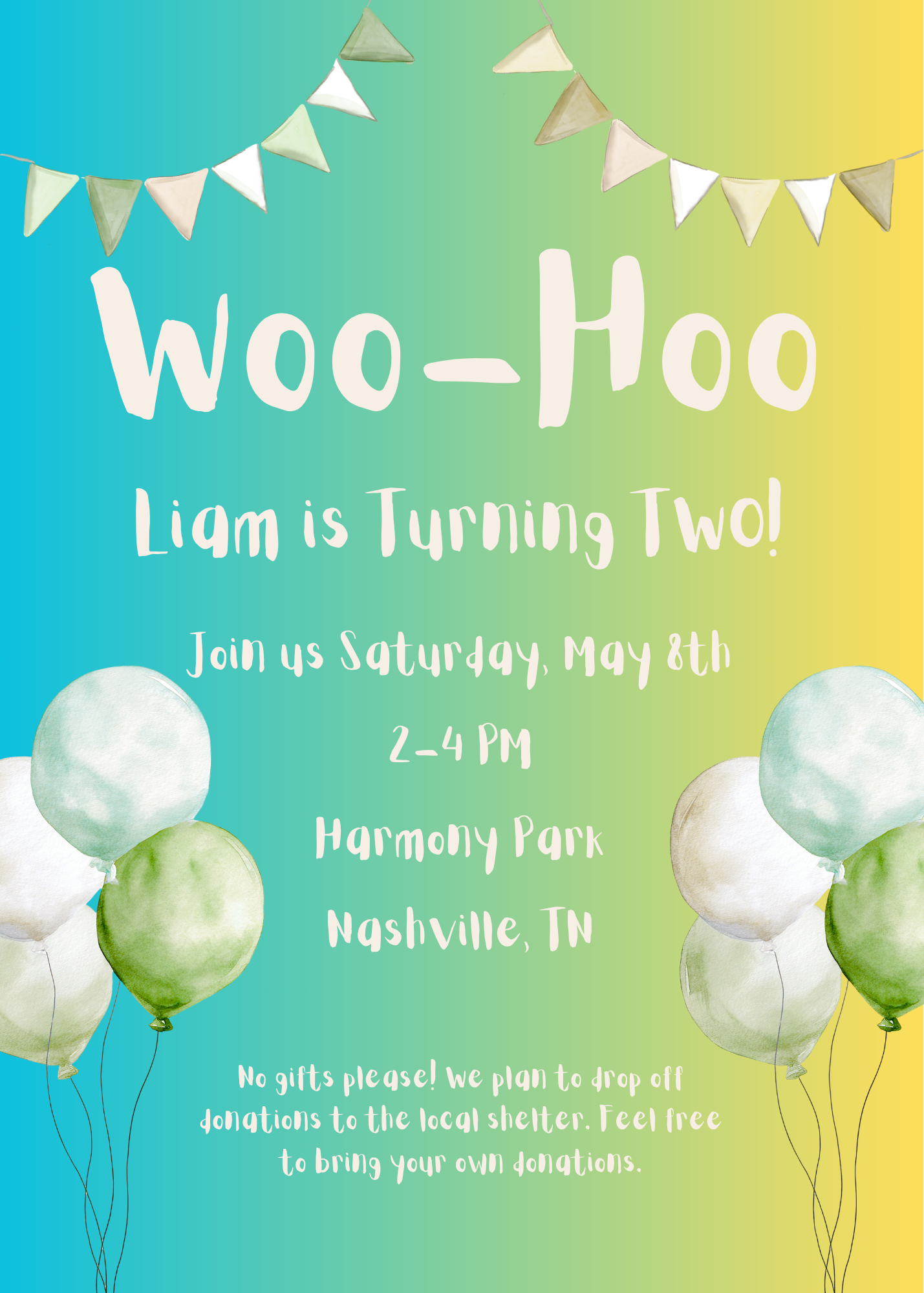 Second Birthday Party Invite