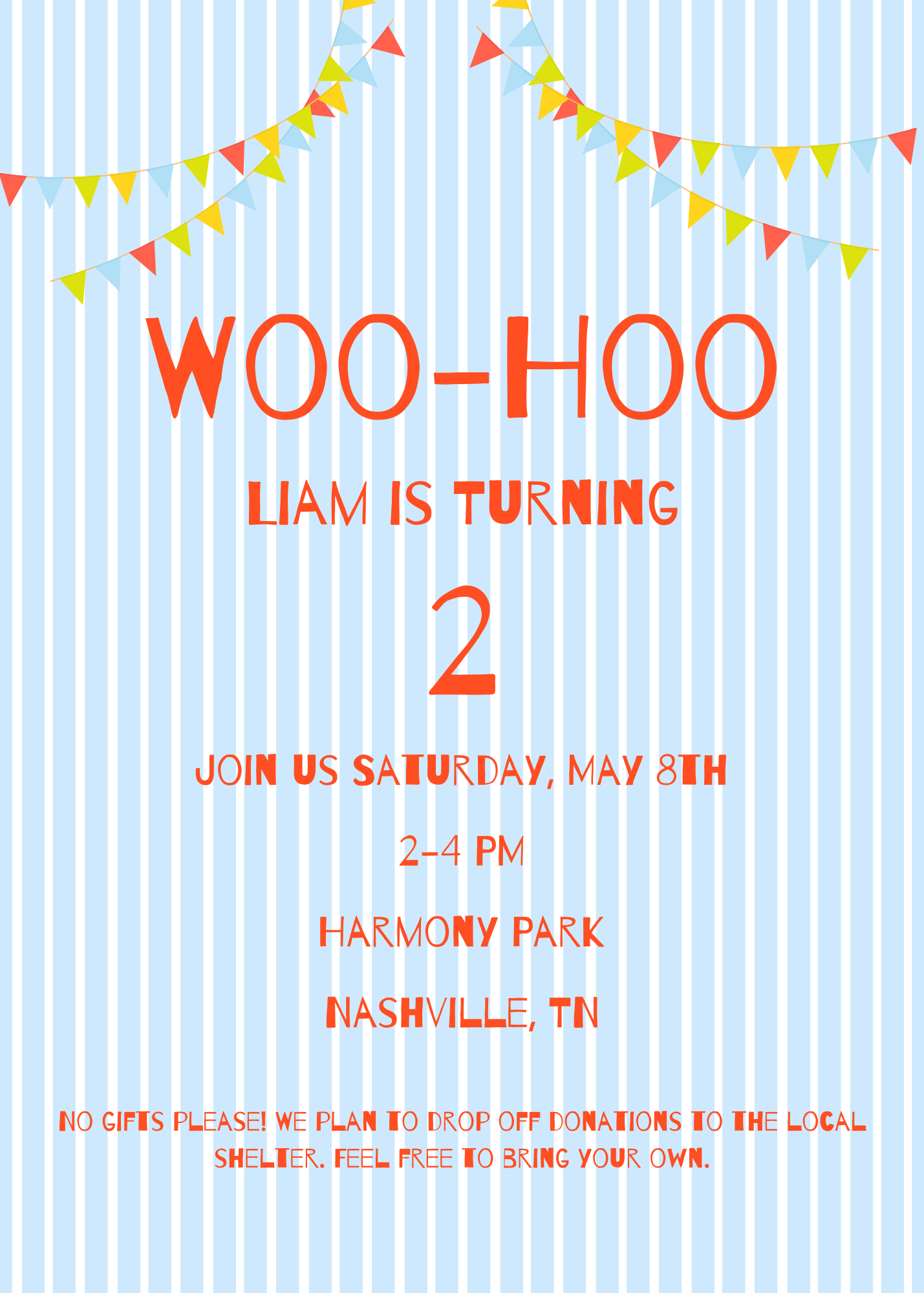 Second Birthday Party Invite