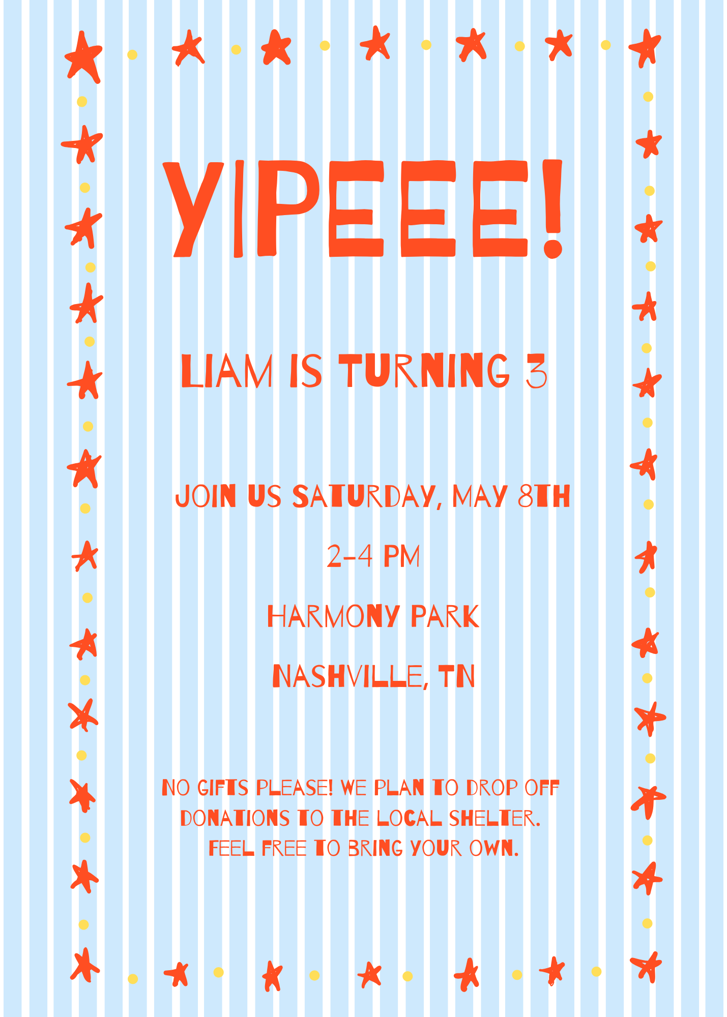 Yipee Party Invite