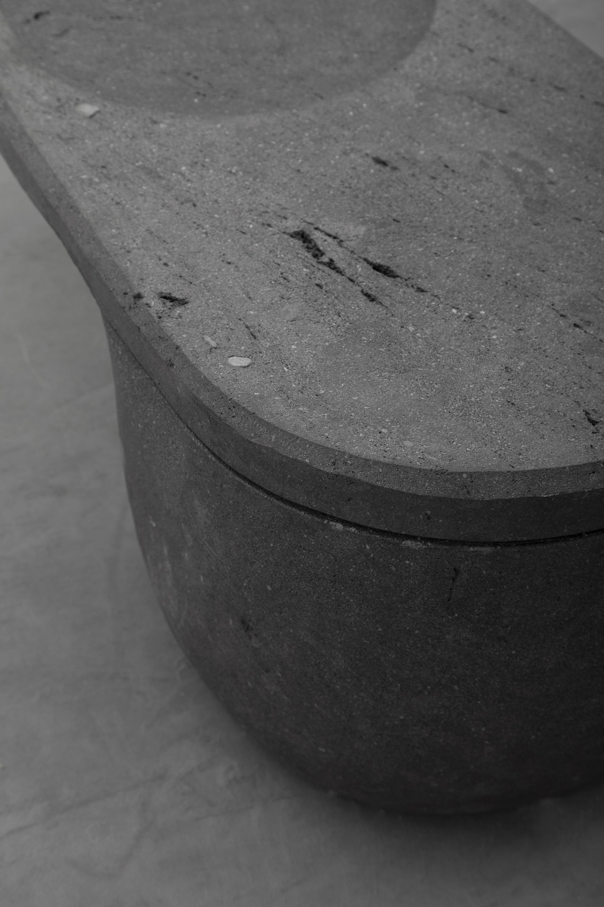 CENTRO Coffee Table Handcarved Volcanic Stone by ANDEAN, One-of-a-Kind