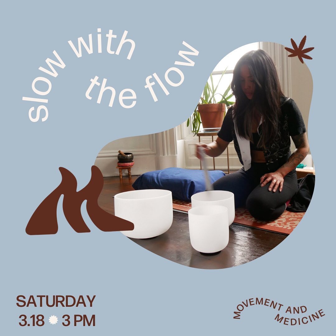 Did you miss the first session of &ldquo;slow with the flow&rdquo;? You&rsquo;re in luck, session 2 is happening this Saturday, 3.25 at a beautiful, private location in Chicago!

This event encourages:
conscious consumption 💭
mindful movement 🐌
goi