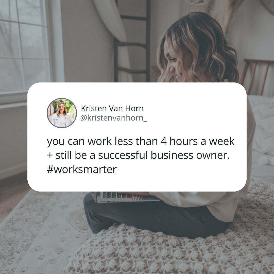 I know I know...

&quot;but if I'm not working,
how am I making money?&quot;

I felt the same way coming from a typical 40-hour a week job and jumping into entrepreneurship.

I felt that the busier I was,
the more money I was making.

and if I wasn't