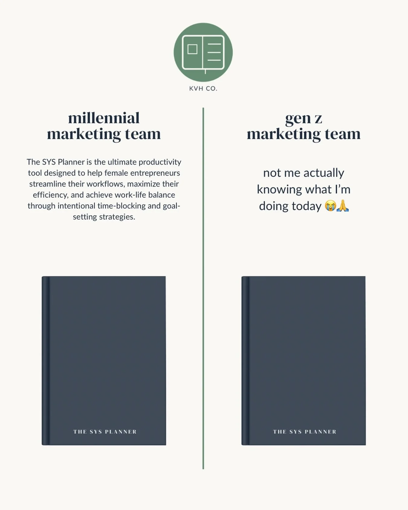 millennial marketing team 🤝 gen z marketing team

both agree that your week doesn&rsquo;t work without it 😘