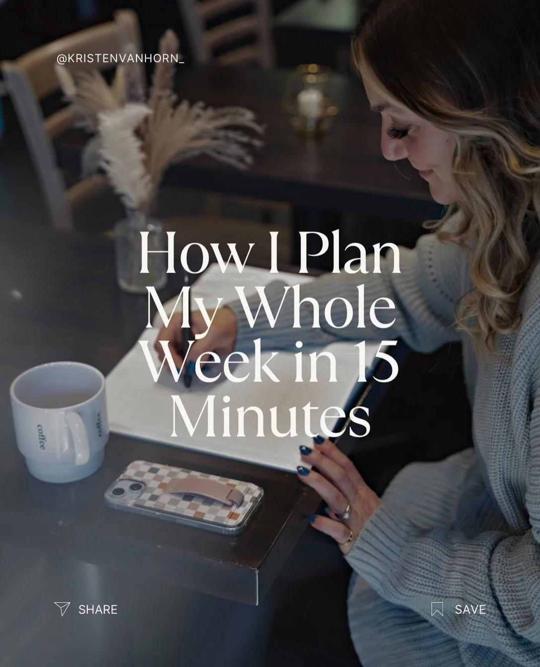 this how I plan my week every single week in about 15 minutes...

📌 SAVE this so you can do it each week

bc I know that in order to GROW my business,
not only do I need to PLAN in place,
but I need to make sure I'm prioritizing the RIGHT things,
AN
