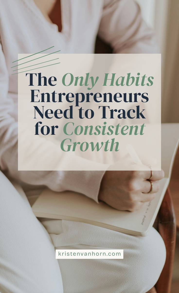 Monthly habit tracker for entrepreneurs focused on consistent business growth