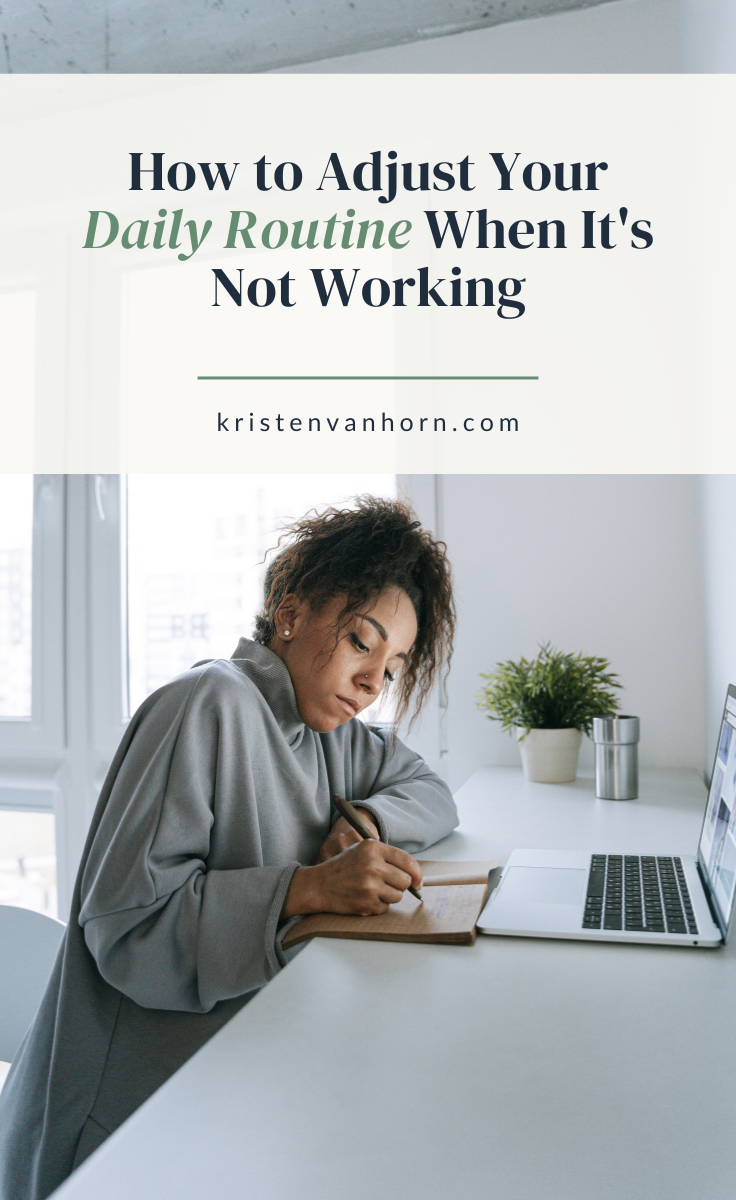 how to adjust your daily routine