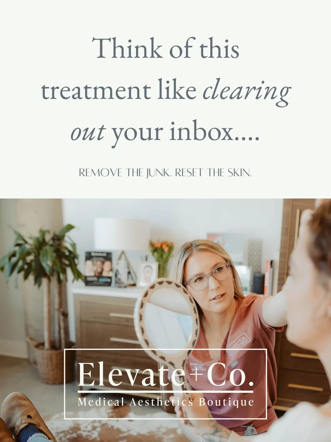 Really need a skin reset? Our Professional Peels are a customized treatment to numerous skin conditions and skin types for healthy, glowing skin. 

Meet with our medical aesthetician to answer all your questions, receive a thorough consultation and a