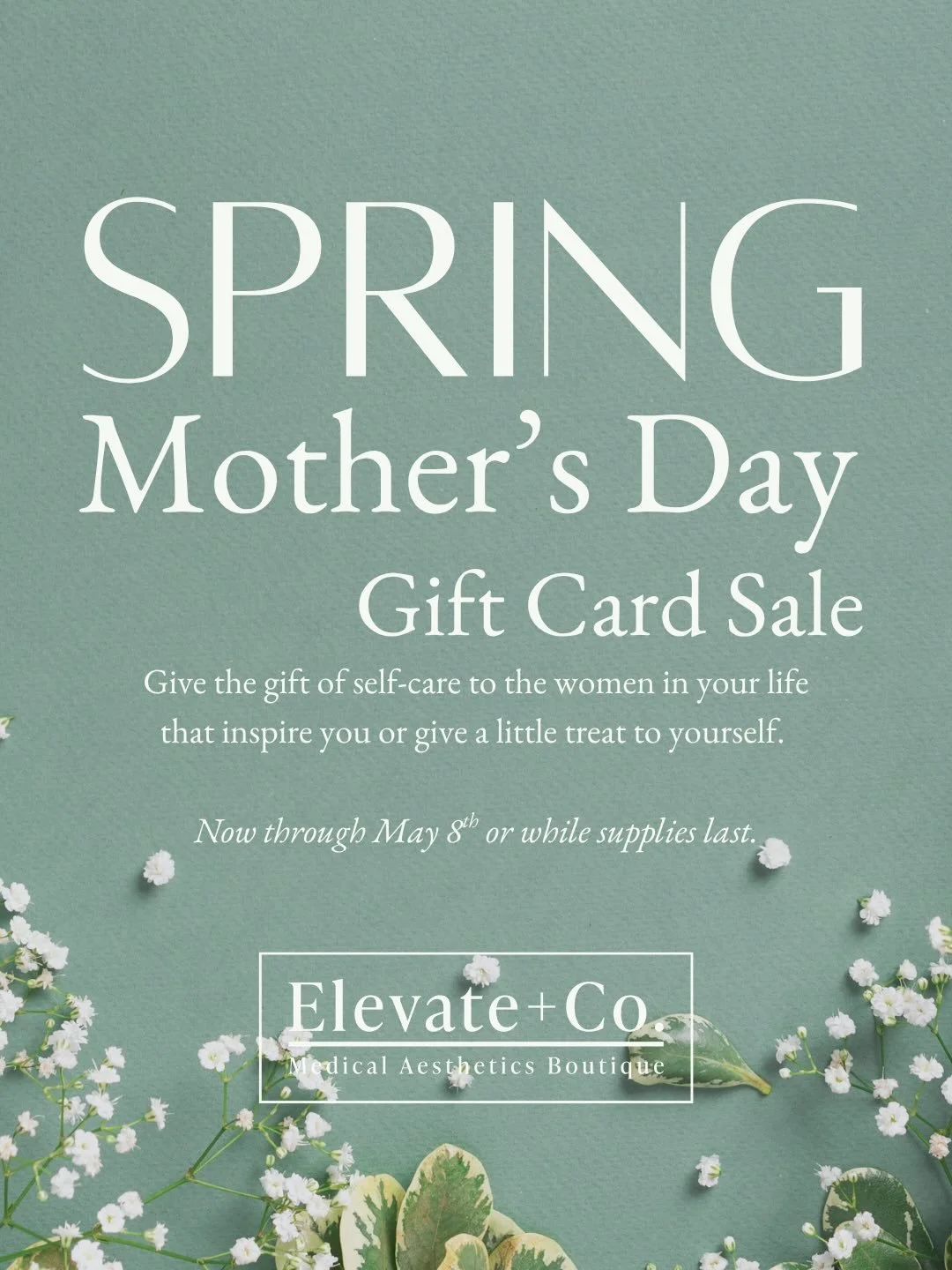 Our Spring Gift Card Sale is LIVE. 💐

While supplies last enjoy incredible gift card bonuses 🤍
( + VIP members will receive even bigger bonuses!) 

Not a member and want to join? Easily enroll online. 

Our office can also mail a physical card afte