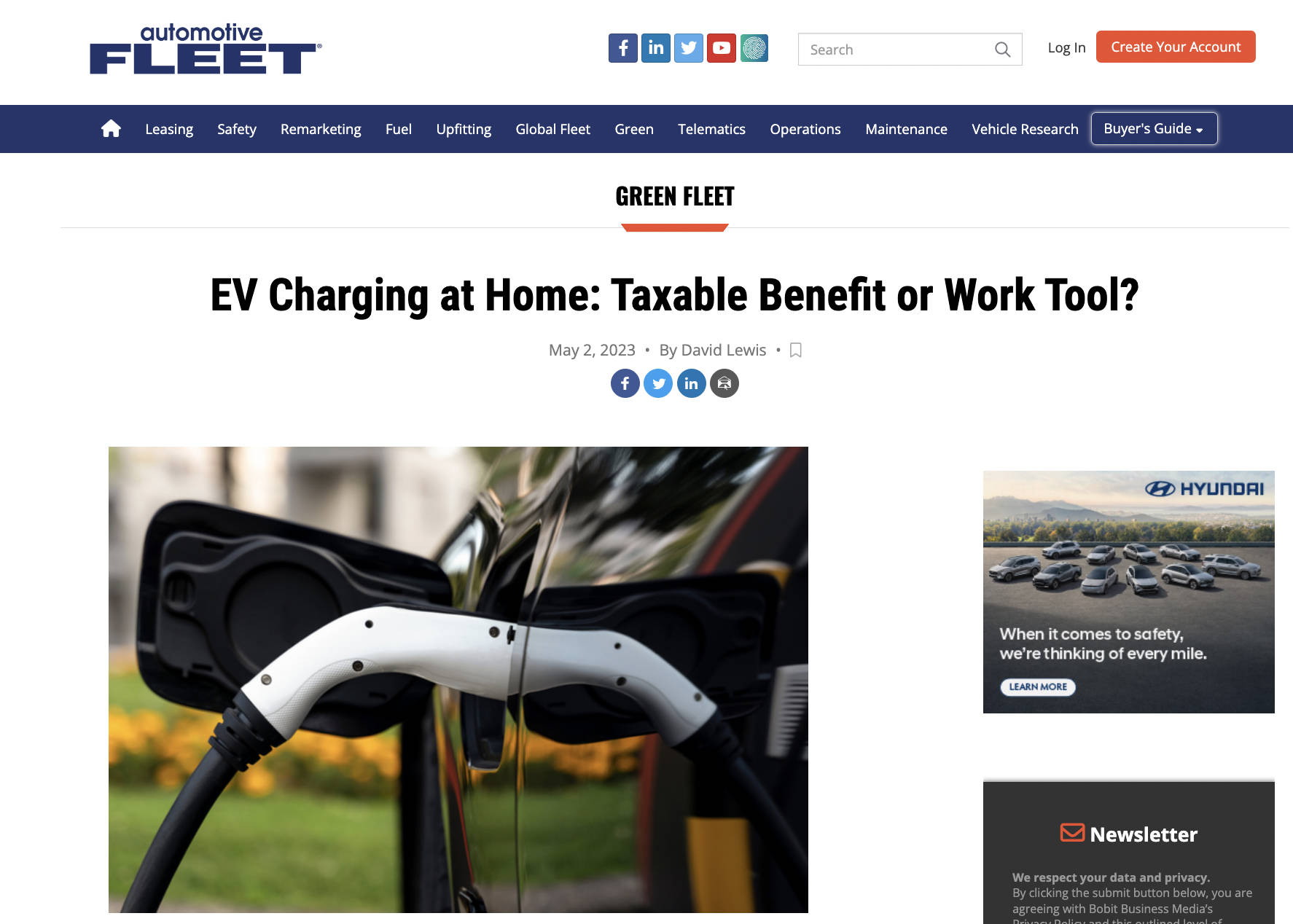 Electric vehicle home charging reimbursement software IRS compliant