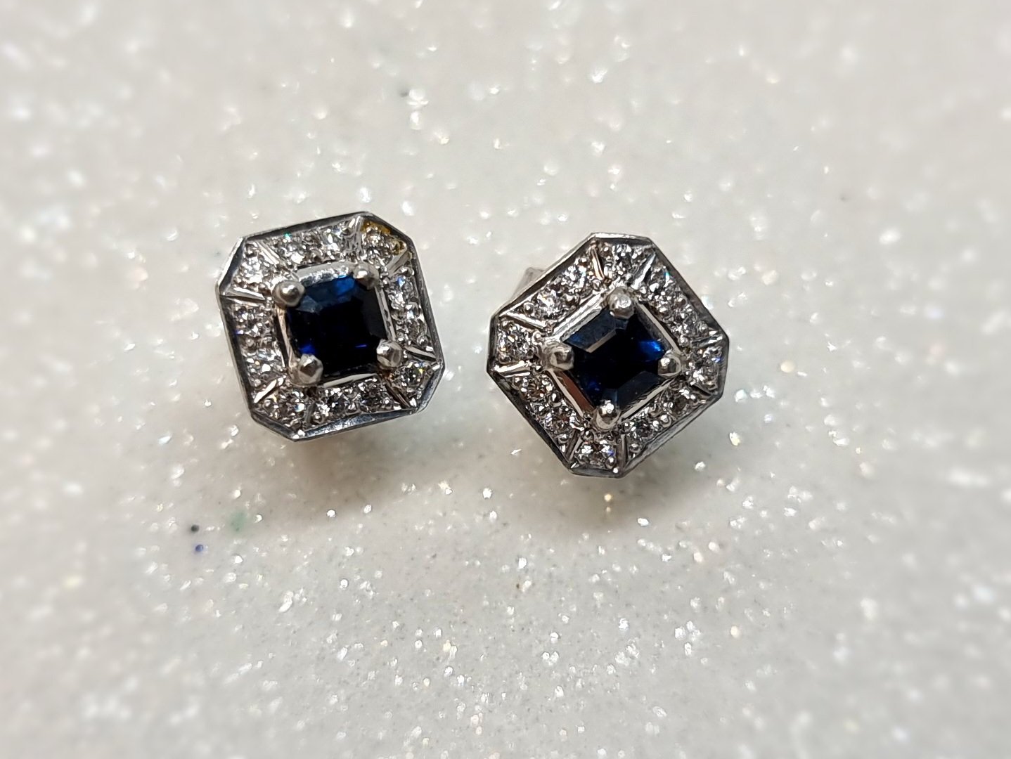 Sterling Silver Black Sapphire Post Stud Earrings Gemstone: 16467726041139  | Fine jewelry gift, Selling jewelry, Fine jewelry