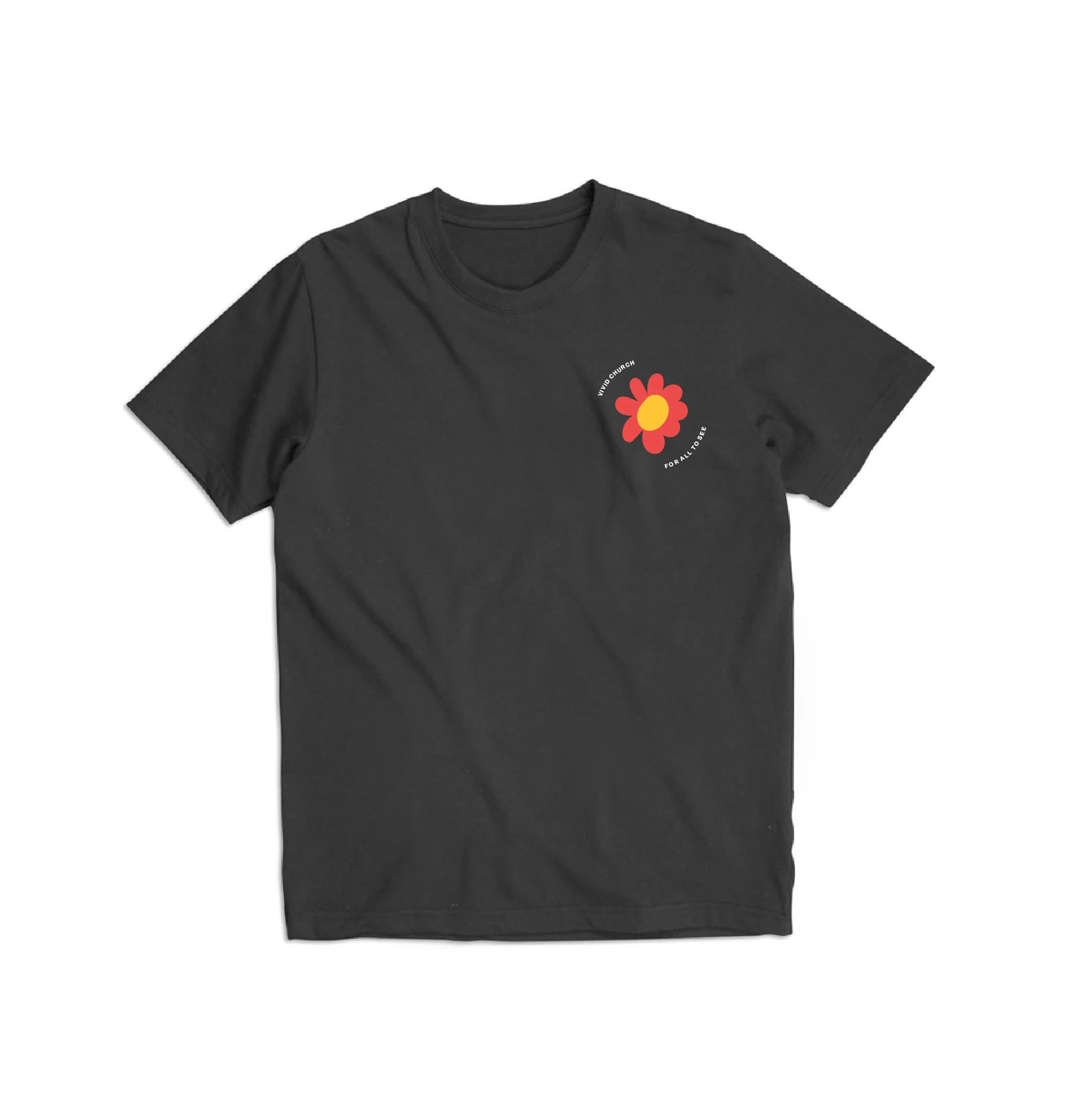 Vivid Flower Tee (Black)