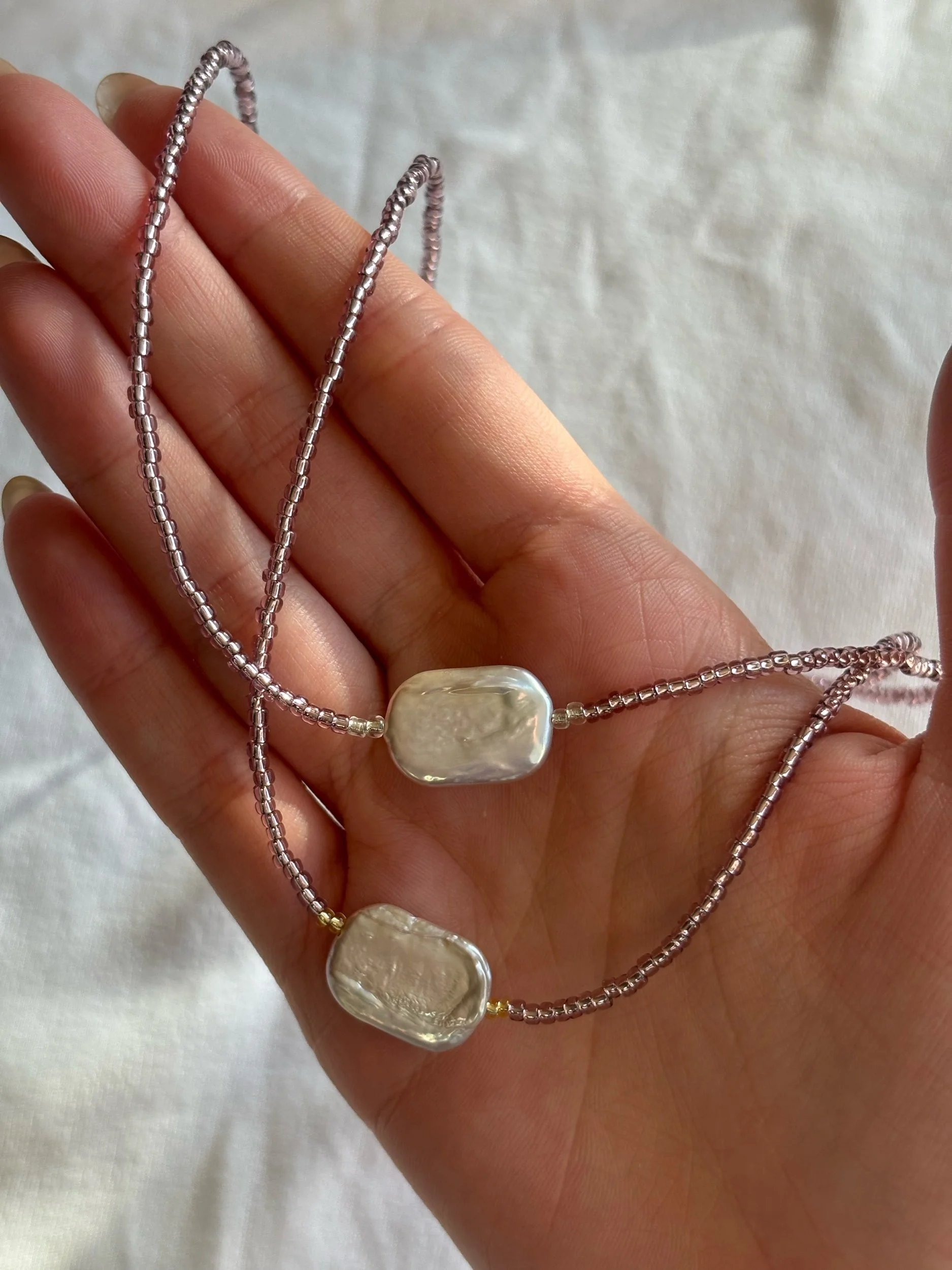 PURPLE BAROQUE NECKLACE