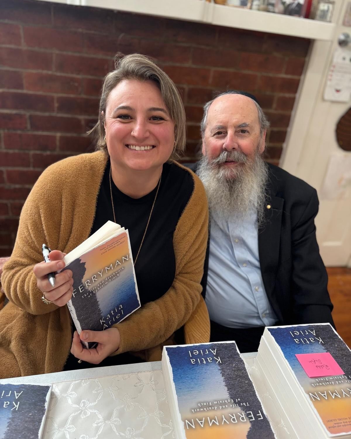 We had a special grand opening of boxes of ‘Ferryman’ with Ephraim Finch at his home yesterday.
‘Ferryman: The Life and Deathwork of Ephraim Finch’ is a profoundly moving exploration of life, loss, and legacy. Blending biogr